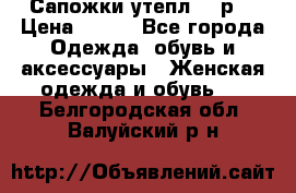 Сапожки утепл. 39р. › Цена ­ 650 - Все города Одежда, обувь и аксессуары » Женская одежда и обувь   . Белгородская обл.,Валуйский р-н